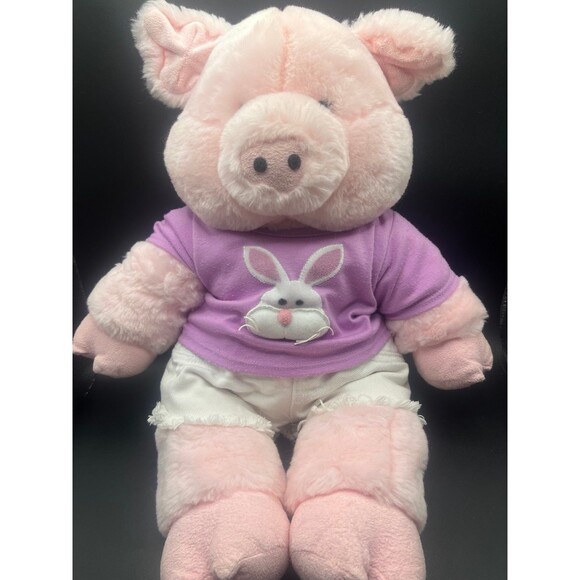 2003 Retired Build a Bear Pudgie Pink Pig - Picture 1 of 5